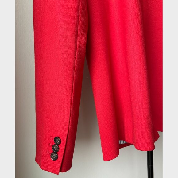 J. Crew Red Parke Wool Blazer - Size 4 - Picture 5 of 11